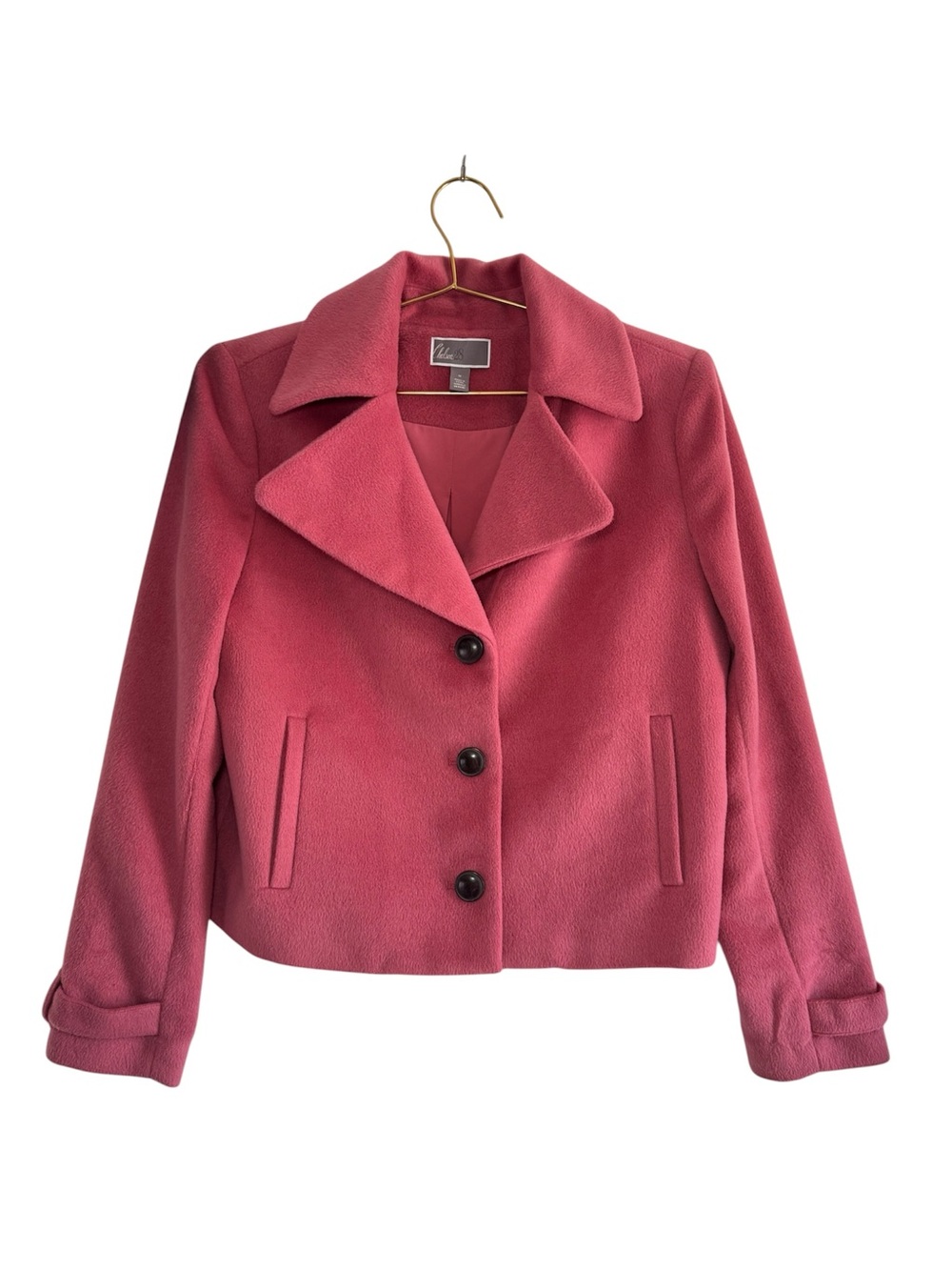 Chelsea28 Dusted Pink Winter Pea Coat Size M